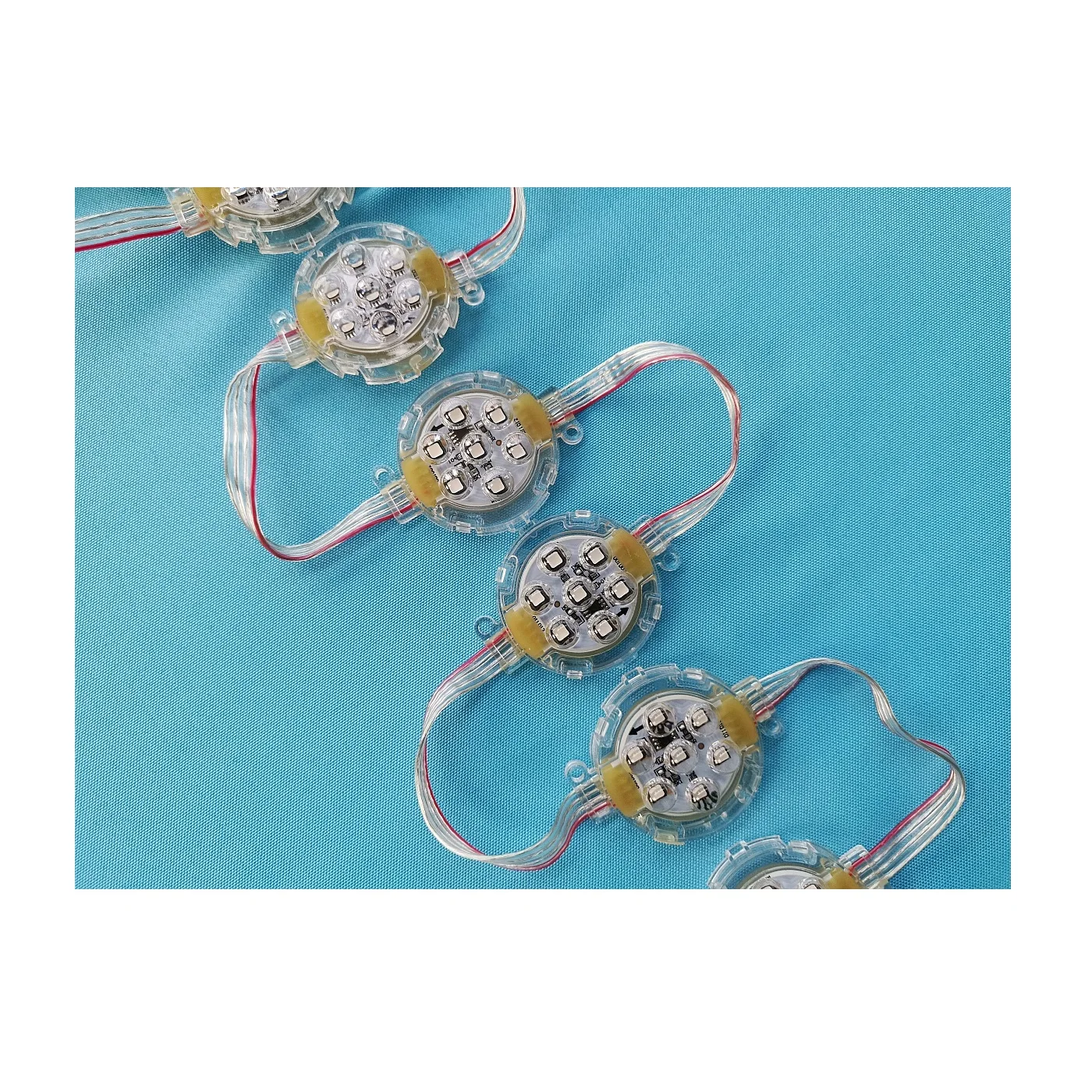LED pixel light module point light source IC 10086 SMD 5050 7 LED 1.68W 140lm DC24V 50mm*50mm