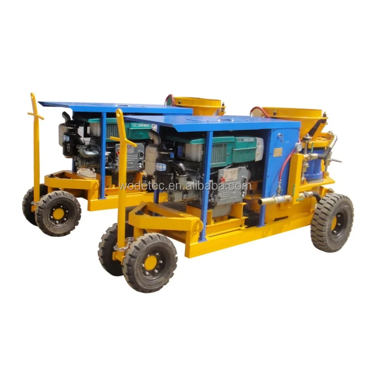 explosion proofing concrete shotcrete Dry Mix Gunite Machine with Lightweight nozzle