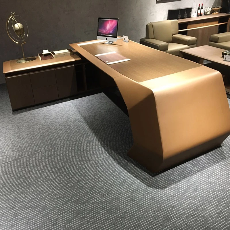  Лидер продаж 2021 современная офисная мебель HDF офисный стол руководителя 3198*2460*750