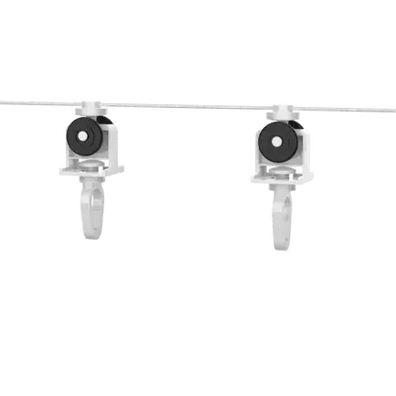 Home Office Decoration Curtain Rail Bottom Track Cord Operated Aluminum Factory Accessories Metal American Curtain Headrail