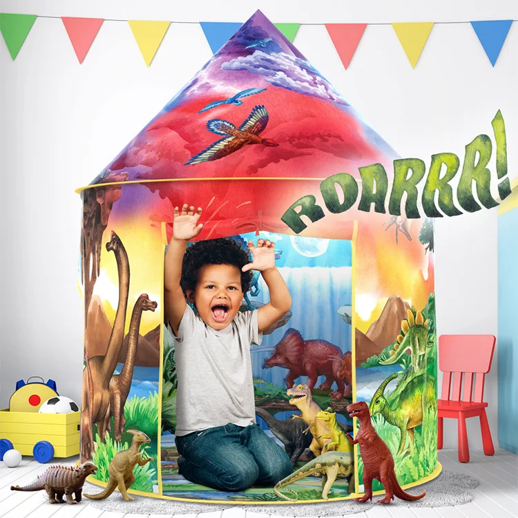 animal world Kids Tent Baby Game Children Birthday Gift Teepee House Outdoor Castle Playing Kids Tents Indoor Playhouse