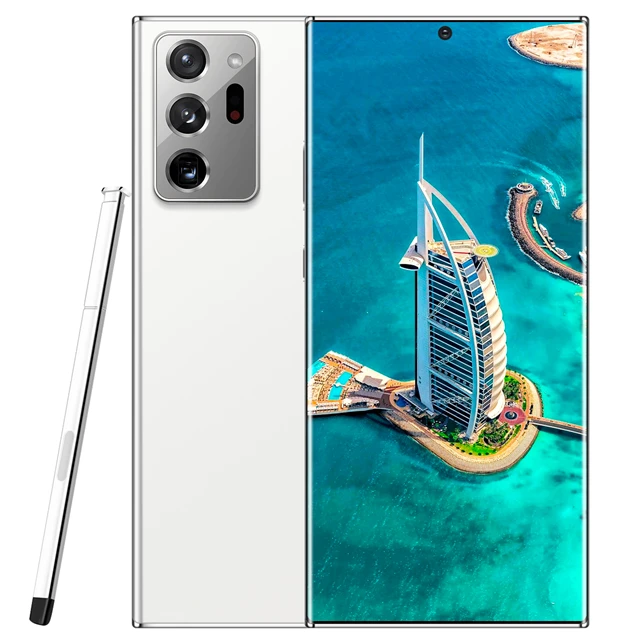 Новинка 2021 мобильный телефон Note20 + Android AMOLED 3G 4G 5G android оптовая продажа Оригинальный разблокированный