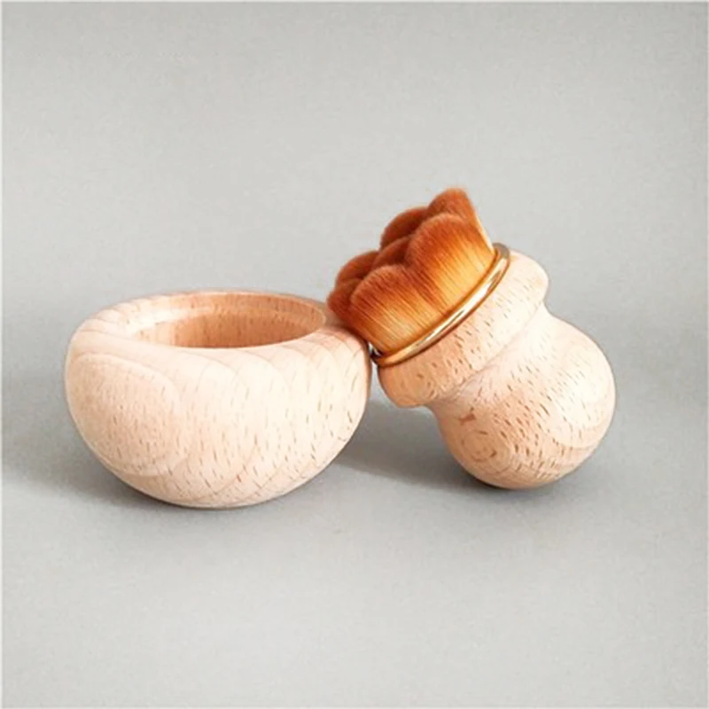 #505 Private Label Mushroom Style Makeup Brush Foundation Blush Face Powder Brush Kabuki Concealer Tools Kit OEM ODM 1PC/OPP Bag