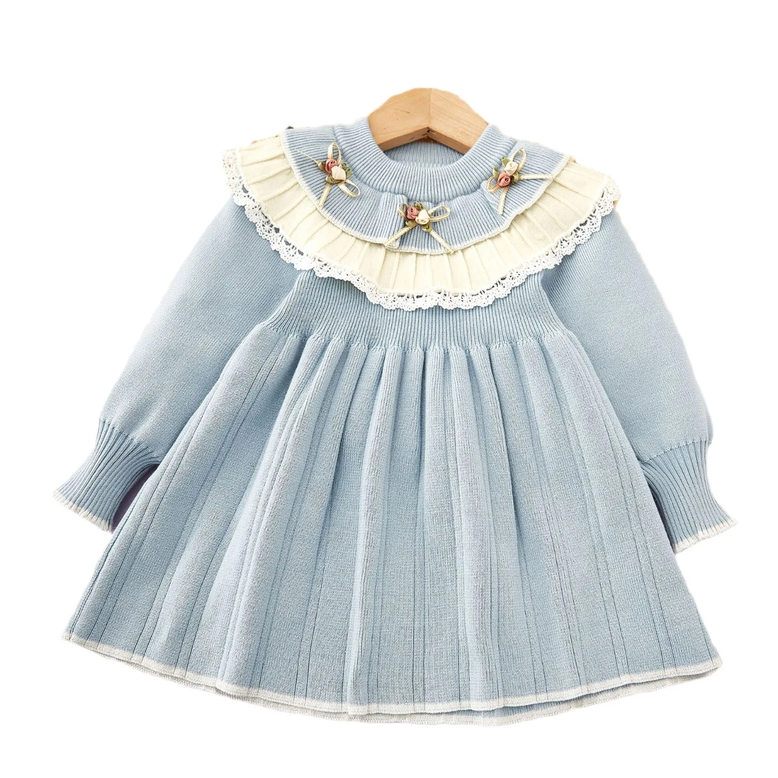 Matching girl dress and 100% cotton smocked dress OEM ODM Children spanish style hot selling