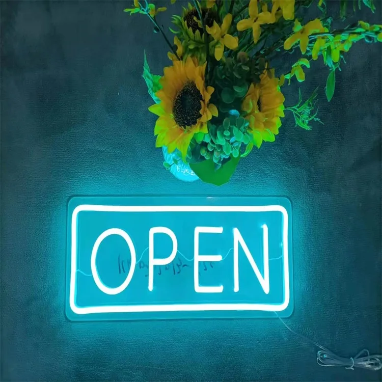 Dropshipping Free Design Custom Led Neon Sign Light Electronic Led Signs Custom Open Neon Sign for Shop