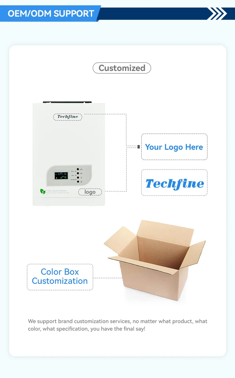 Techfine 48v 220v 8000w 10kva low frequency inverter dc to ac Pure Sine Wave Invertor Solar Power Inverter price