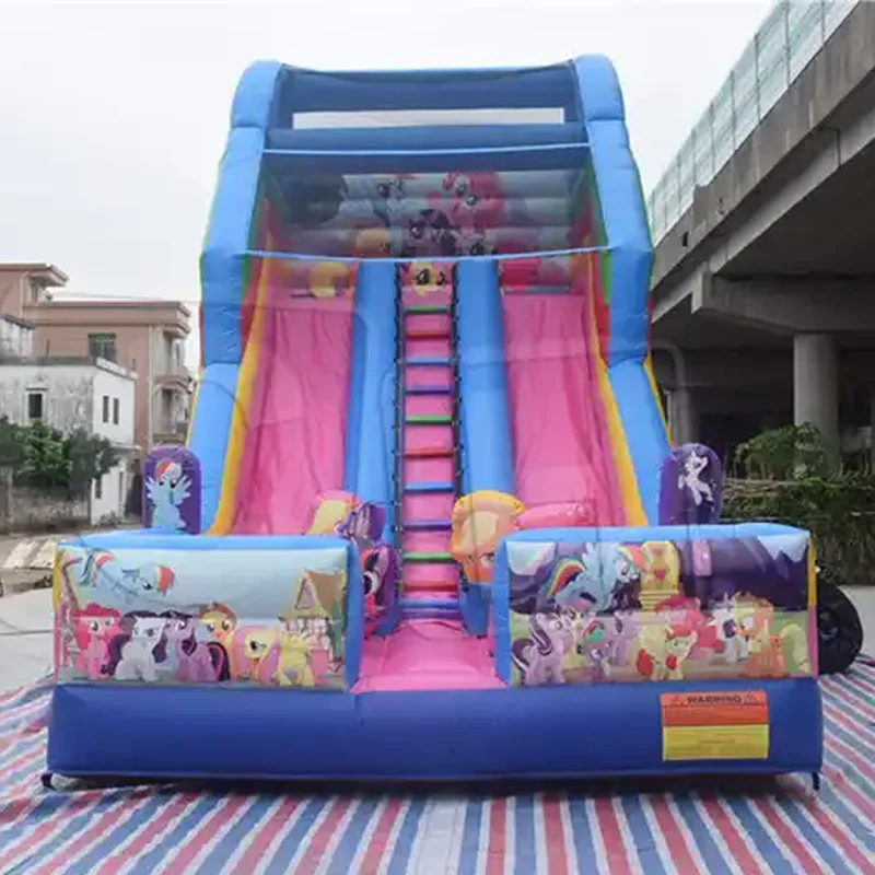 Commercial Outdoor Factory-Designed Adult Jumping Castle Inflatable Slide Bouncer with Accessory Blower for Outdoor Games