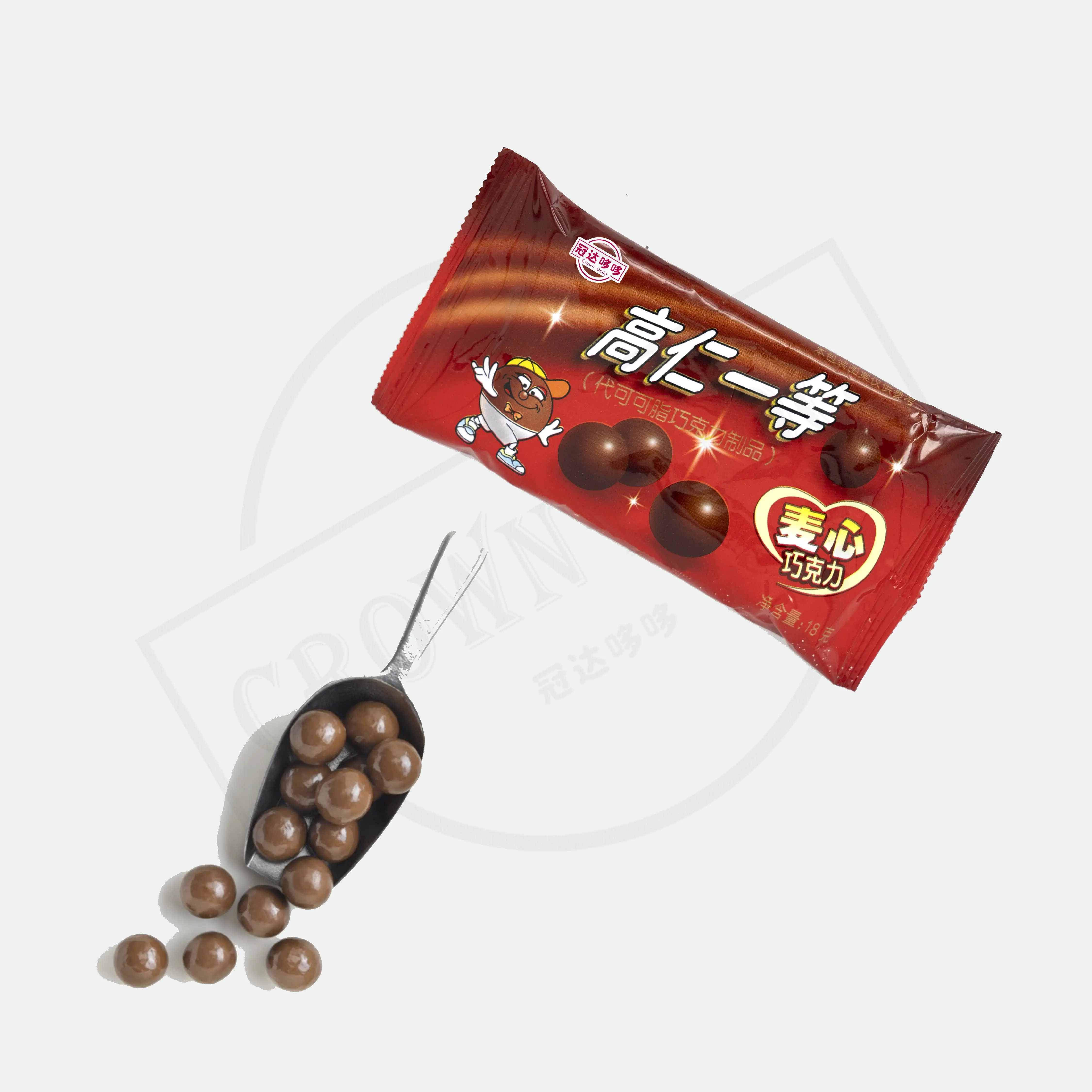Hot sale china mini ball chocolate manufacturing 18g individual bag candy sweet mylike chocolate biscuits for sale
