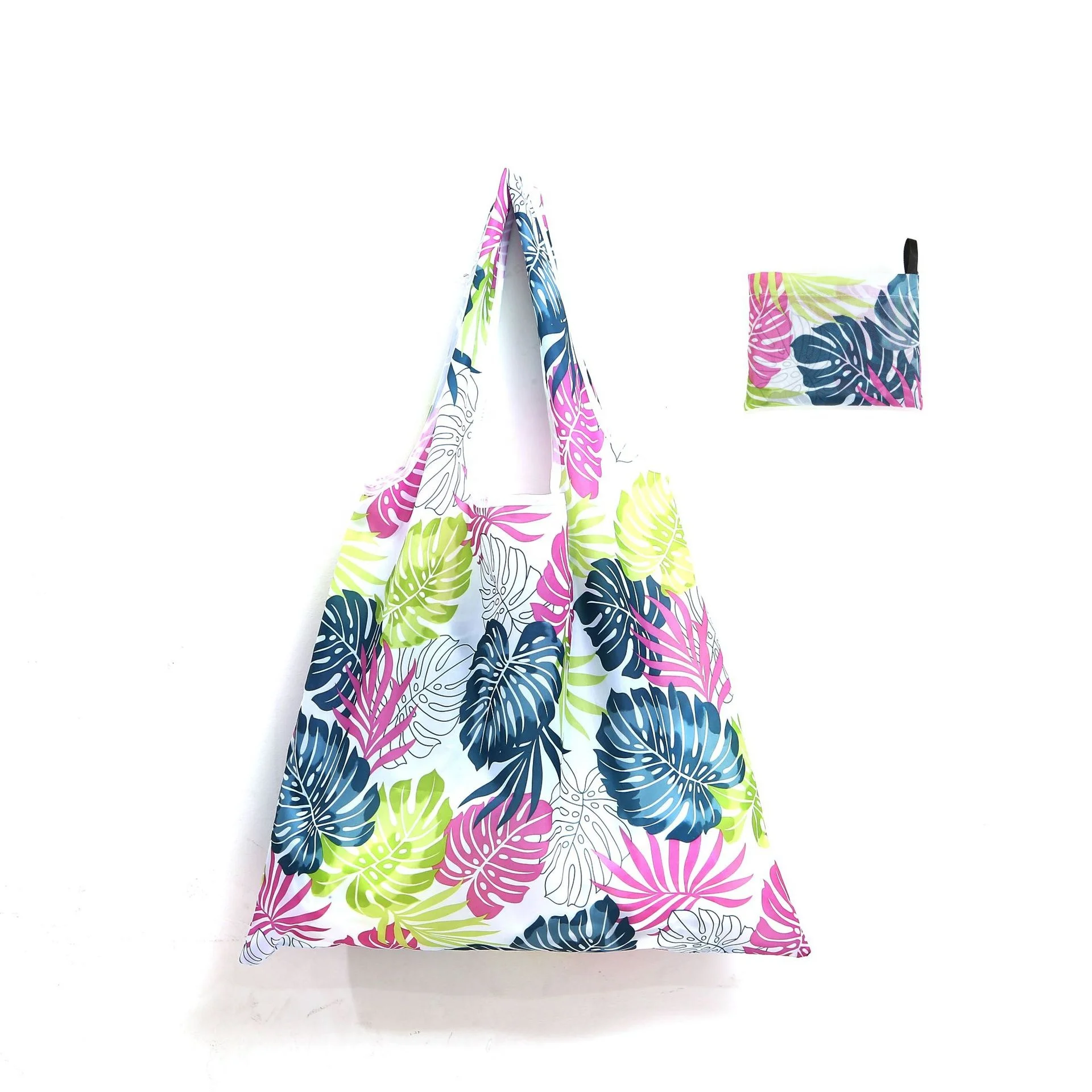 XM-ML2902 Big Size Polyester Foldable Shoulder Bag for Grocery Shopping Polyester Foldable Shoulder Bag Travel Bag