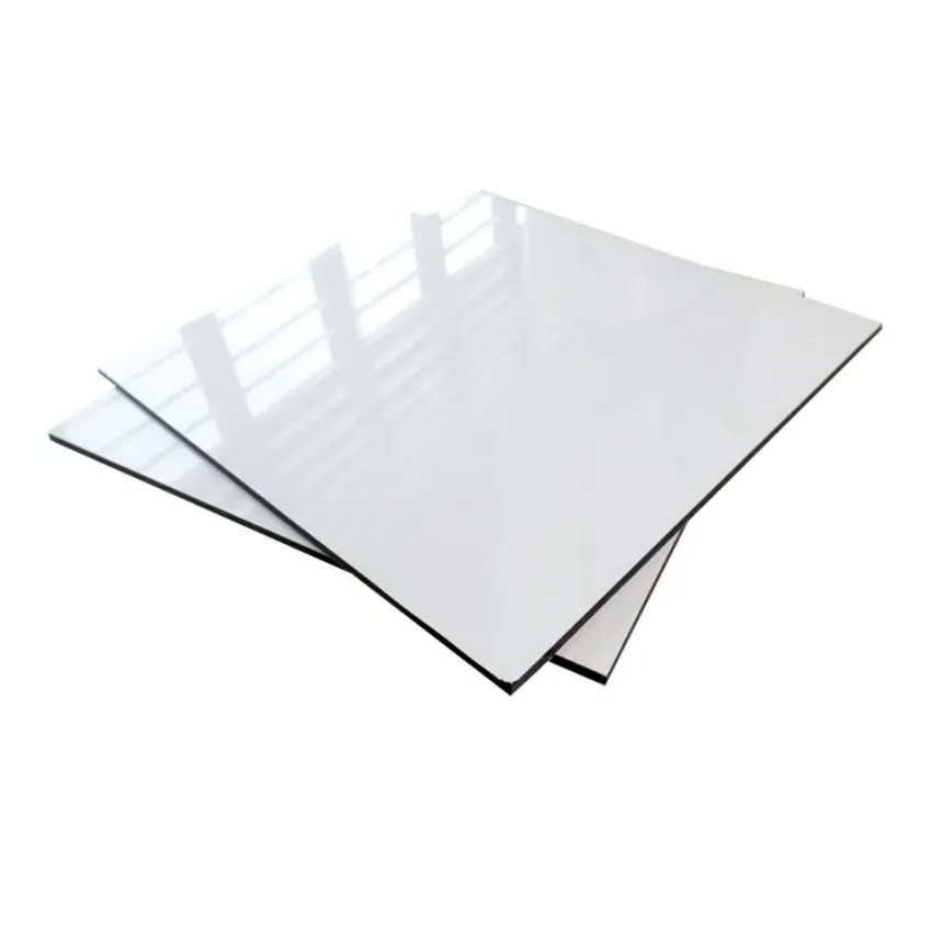 3000mm x 1500mm 10ft x 5ft size sheets pure white color ACM