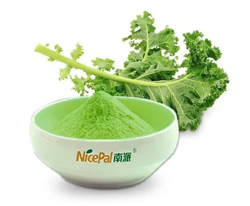 Natural super food BRC KOSHER certificate green kale powder for chips flakes spice blends smoothies baking nutrition products