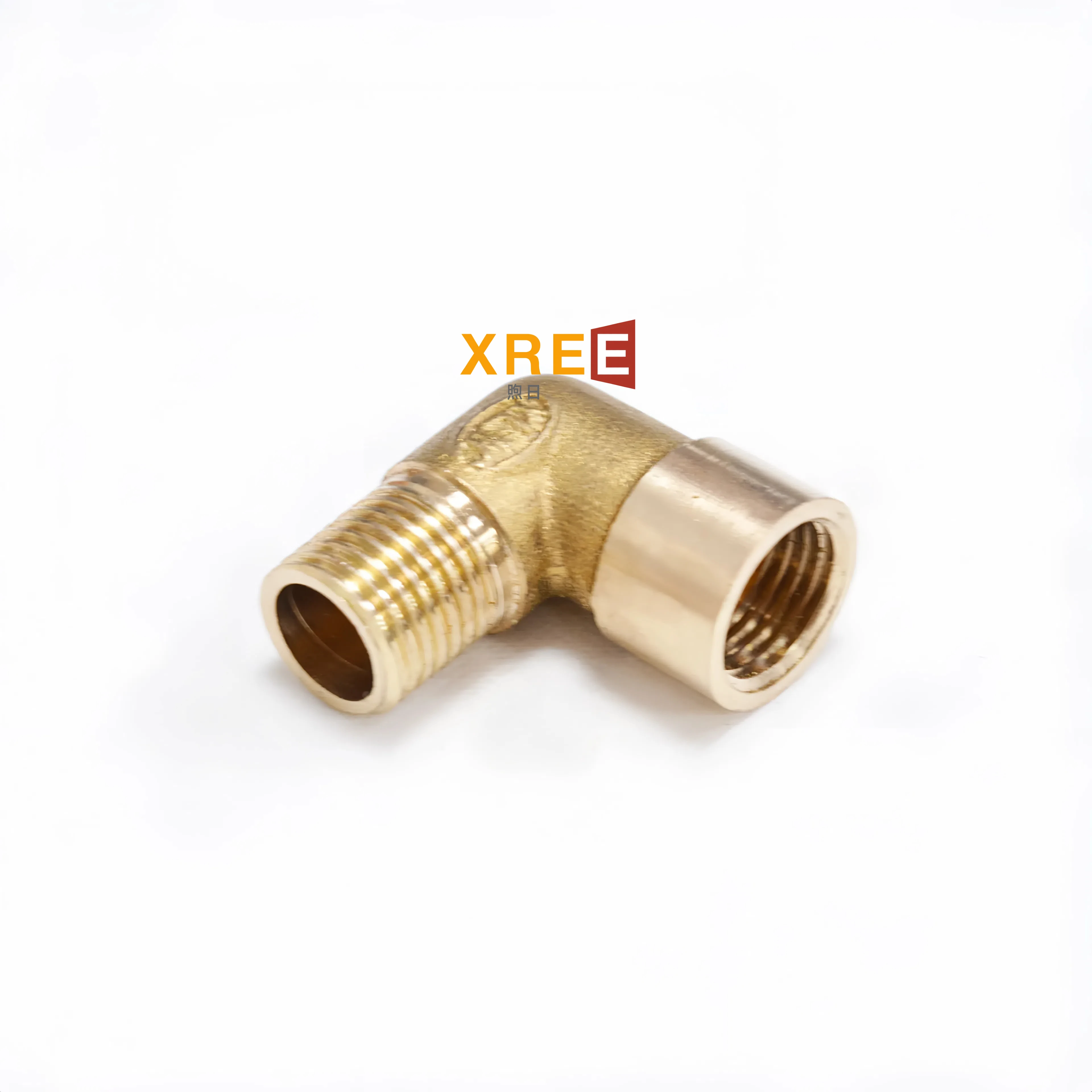Brass inner and outer teeth elbow 90 degree inner and outer wire elbow right angle pipe solid conversion joint