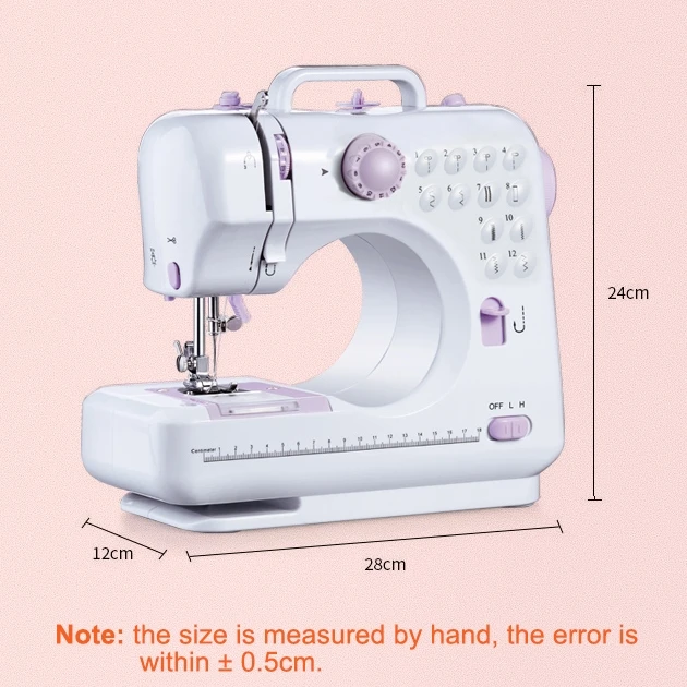 VOF factory Бытовая мини Портативная электрическая FHSM-505L швейная машина maquina de coser заводская цена