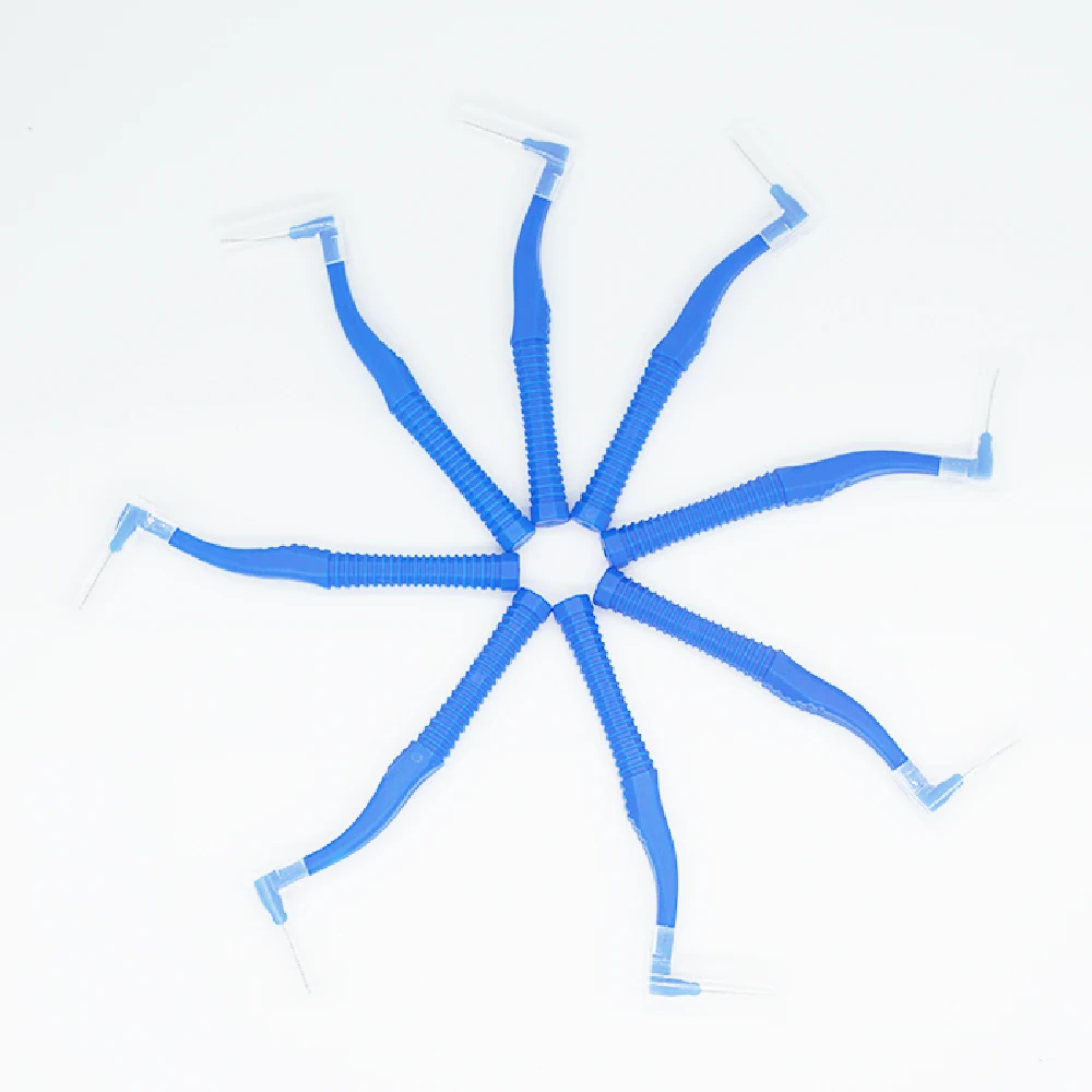 Top picks Interdental Brush Plastic Manufacturer L Type Orthodontics Braces Factory Dental Floss Biodegradable 120pcs 0.7mm