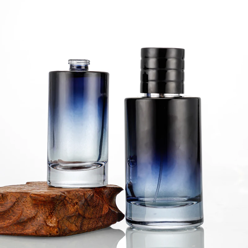 custom design your own luxury 50ml 100ml bottle black refillable perfume glass bottle perfume travel bottle