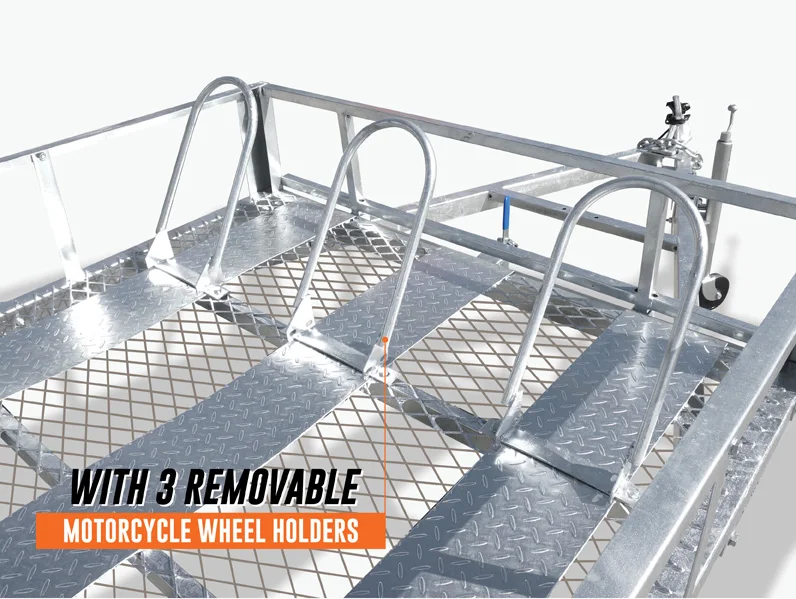 2020 хит продаж! 8X5 оцинкованный мотоцикл/ATV трейлер для продажи