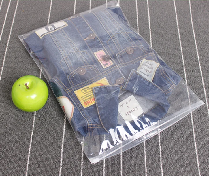 Various Size In Stock Clear Plastic Zipper Bags Frosted Zipper Bag For Clothing