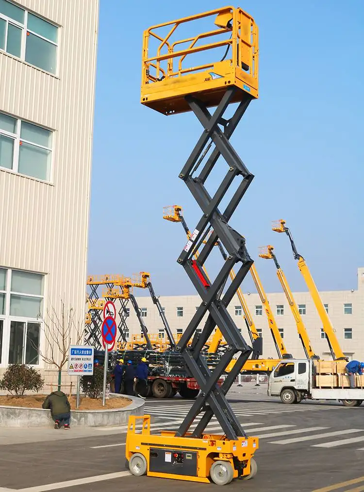 Горячая Распродажа 12 м ножничный подъемник гусеничного типа Manlift CFPT1012LD МОБИЛЬНЫЙ