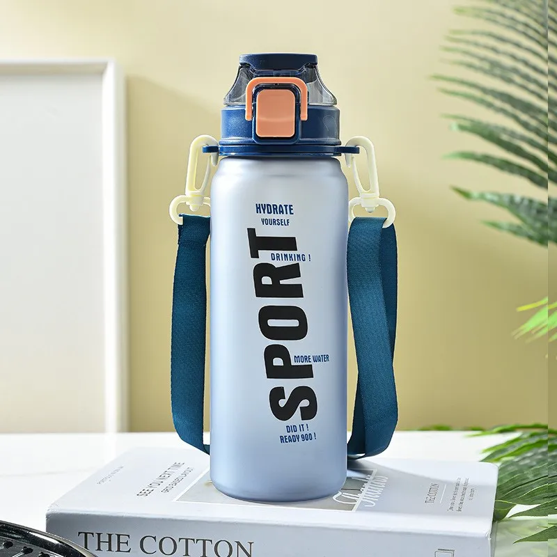 Custom Plastic Gym Sports 1L 32oz BPA Free Tritan Motivational Fitness Water Bottle with Time Marker