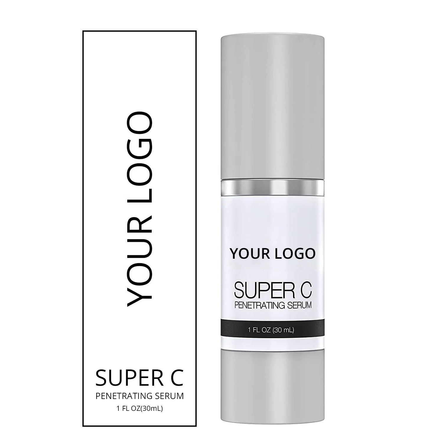 Private Label 30ML Smoothing Skin Moisturizing Whitening Anti Wrinkles Anti Aging Serum Super C Serum Penetrating Serum