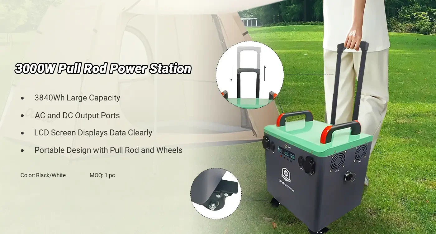 3000W 3800Wh Universal Socket Battery Pack For Portable Power Station Portable Laptop Power Supply Portable Power Station