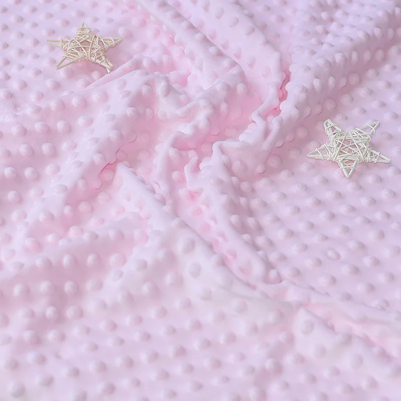 Wholesale Print Design Throw Fleece Receiving Blanket Custom Dot Comforter Minky Baby Blanket for Gift Set