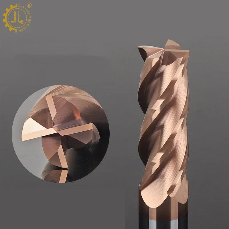 Solid carbide endmils 50mm end mills cutting tool in taiwan milling cutter 3.175 cnc end mill sharpener