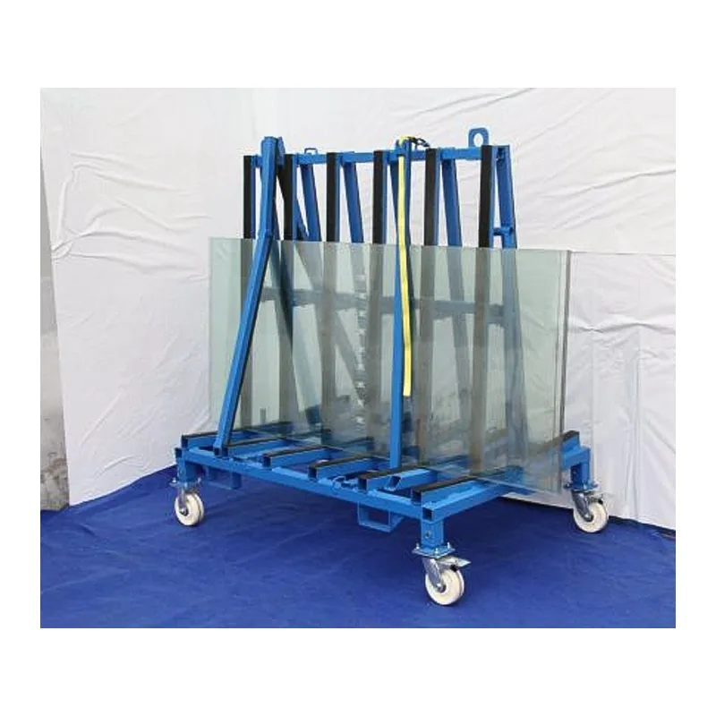 Fashional Glass Rack transport shelf Moving Glass Storage Rack