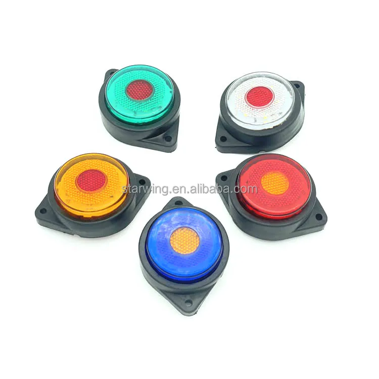 factory wholesale 24V 12v Led Car Truck Side Marker Lights Signal Lamp Side Light Tail Light Trailer Bus Boat Lorry Caravan