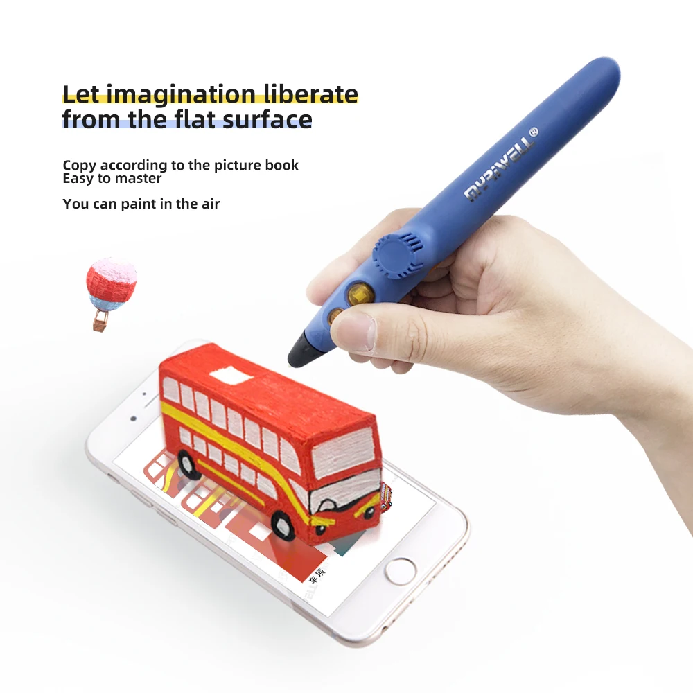 Myriwell 3d drawing pen RP-200A 1.75mm filament DIY craft kids printer toys gift USB wire birthday gift