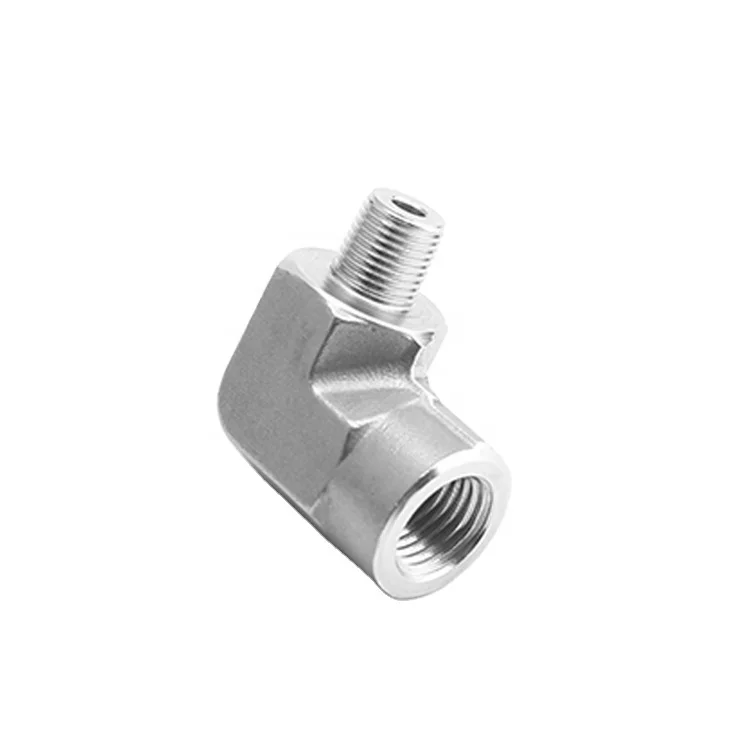 20000psi High Pressure Female To Male Elbow Pipe Fittings Stainless Steel Pneumatic Ferrule Welding Elbow