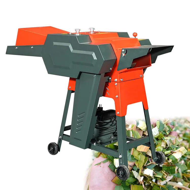 Mini Chaff Cutter Machine Corn Stalk Cutting Machinery Processing Animal Feed Silage Chopper for Dairy Farm