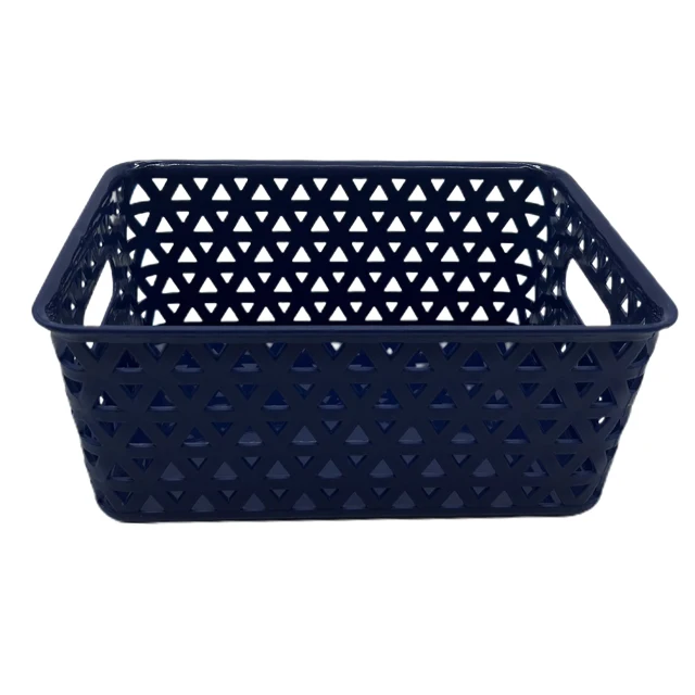Buy Open desktop storage basket Sundry toy Box Cosmetics book stationery container Plastic household waste basket