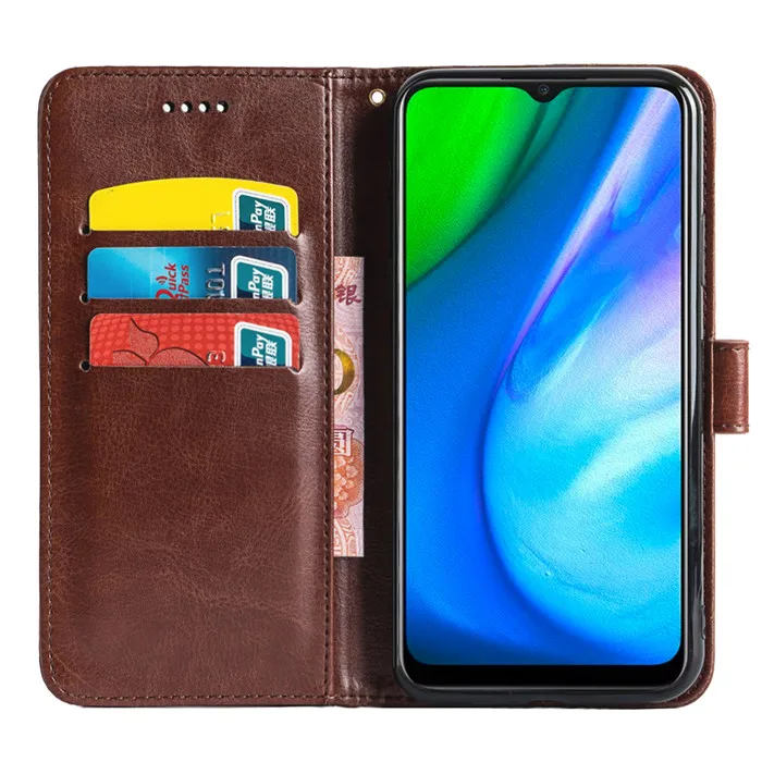 Ударопрочный чехол для UMIDIGI Bison X10 Pro X10G /X10G NFC X10S/X10S GT Crazy Horse кожаный флип-чехол