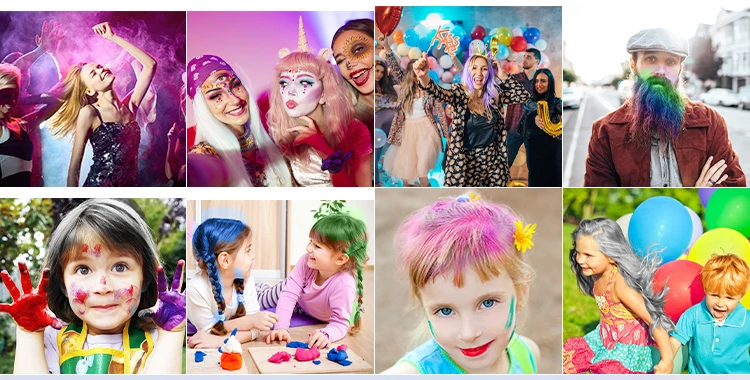 Private Label OEM Wholesale Kids Hair Clay 9 colors Temporary Hair Dye Long Holding Hair Color Wax