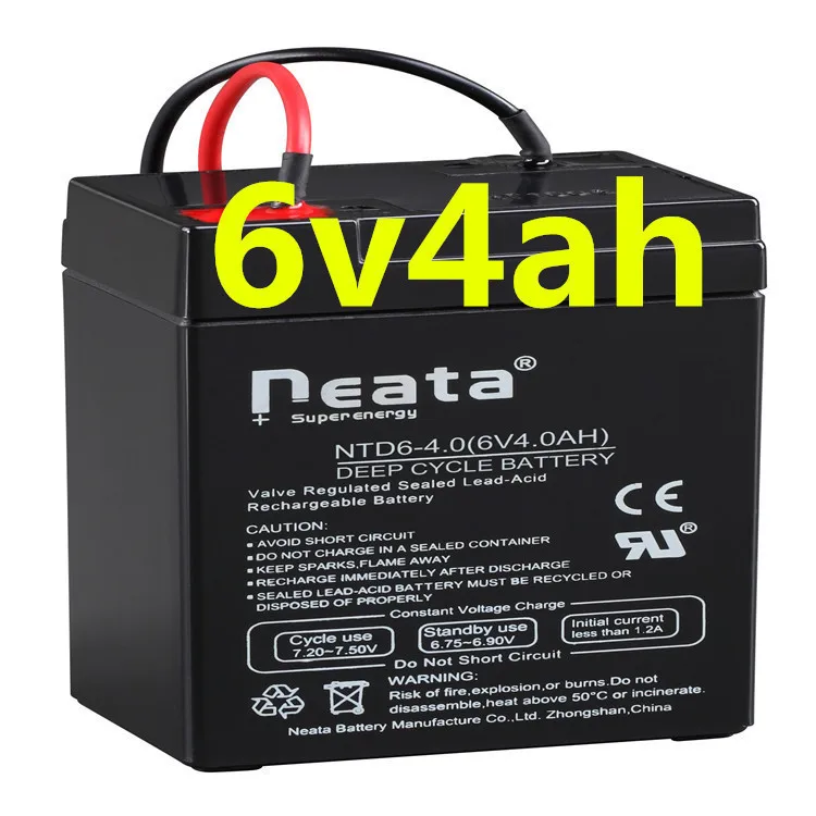 Neata 6 В 4Ah 20hr аккумуляторная батарея для весы 6V4AH