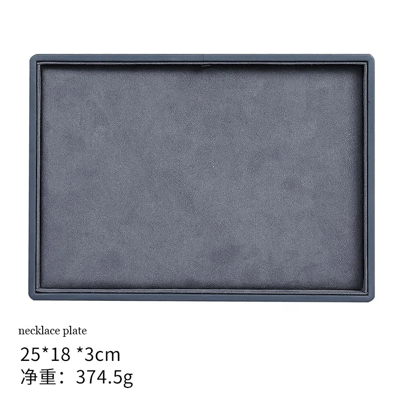 Velvet Rings Display Stand Luxury Rings Tray Hand Make Gray Cases Displays Jewelry Display Stand Set