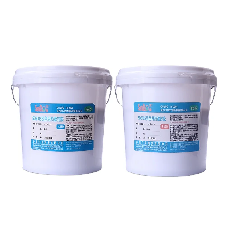 Cheap SD6105 Two Components Thermal Conductive Potting Compound Adhesives AB Glue for LED Power Circuit Board