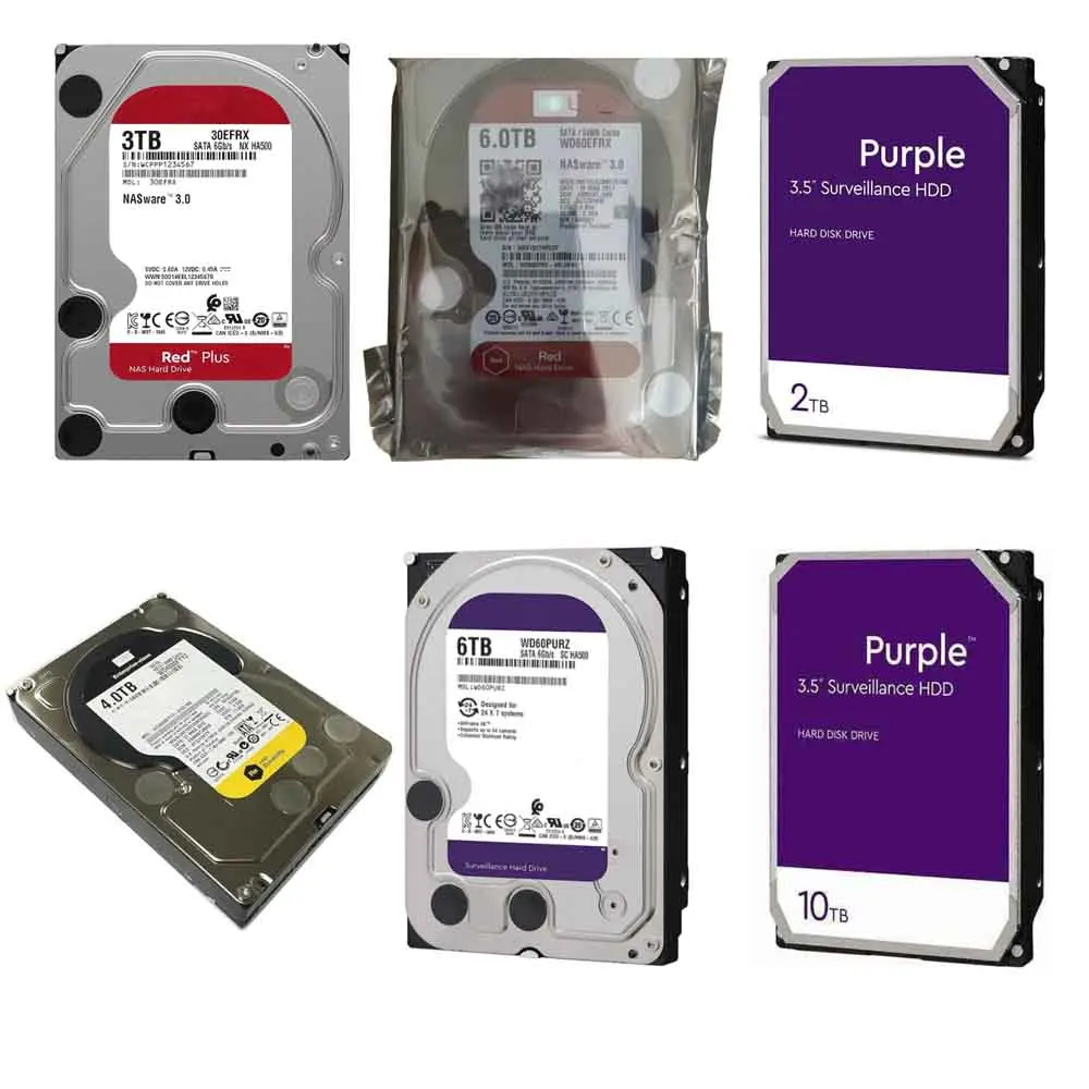Дешевые 3 5 дюймов фиолетовый SATA в наличии 500GB 1tb 2tb 3tb 4tb 6tb 8tb восстановленный жесткий диск для настольного ноутбука