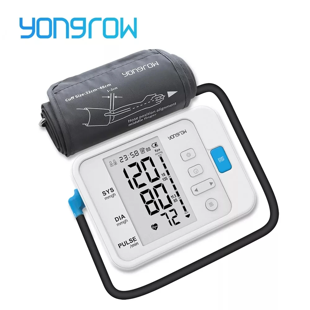 Yongrow Digital BP Machine Manufacturer Automatic electronic sphygmomanometer Upper Arm Blood Pressure Monitor