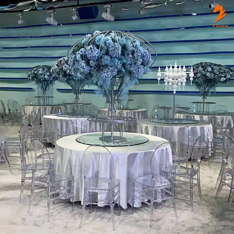 Wholesale Modern Outdoor And Indoor White Plastics Chairs For Event Or Banquet Ghost Louis Arm Dining Chair