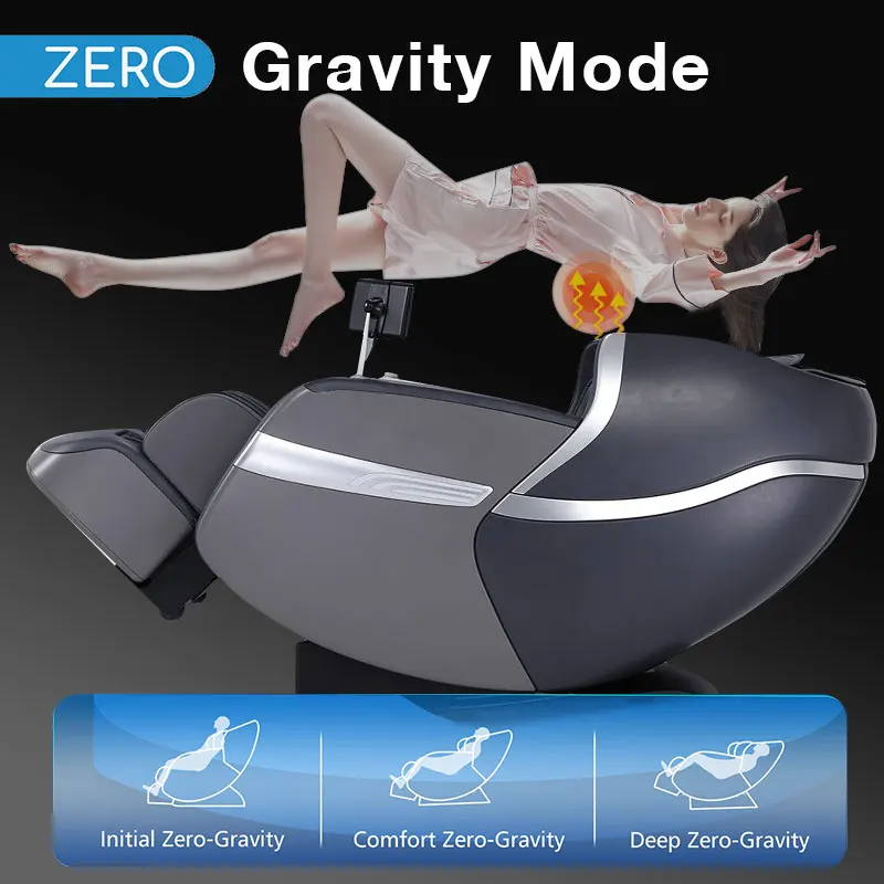 Leather Modern Ergonomic Calf Roller Relaxing Chair Massage Zero Gravity Home Electric Full Body Care 5D Massage Chair