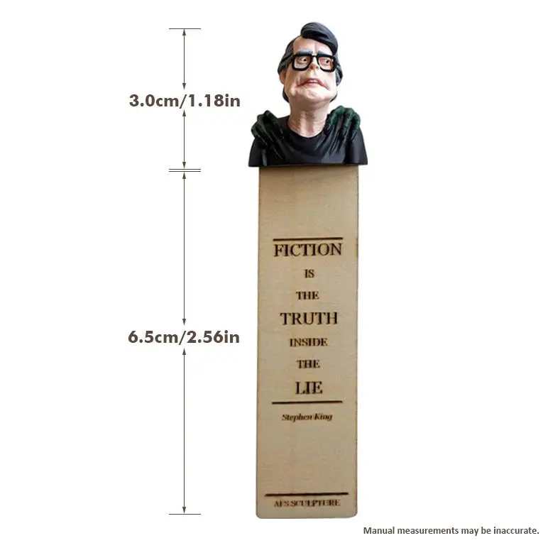 Horror bookmarks - the best gift for fans of horror novels Scarry Halloween Bookmarks, Half-Length Figure Sculpture Bookmarks