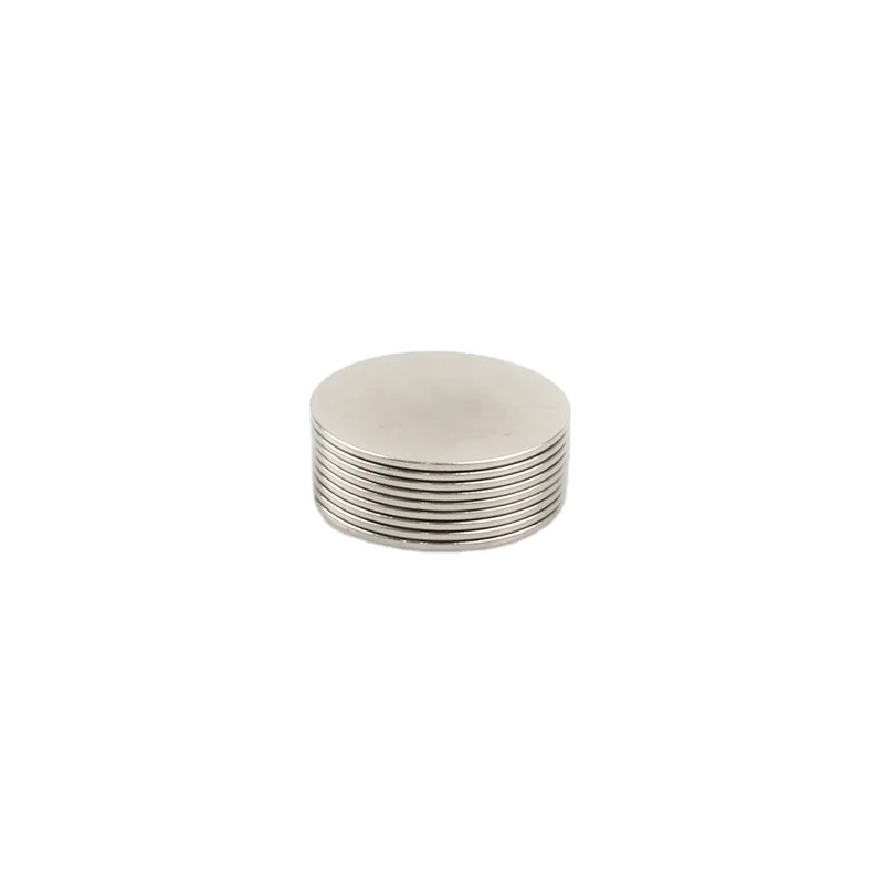 Custom Permanent N52 Round Disc Shape Magnet Small Disc Circular Neodymium Magnetic Materials with 3M Adhesive for Industrial