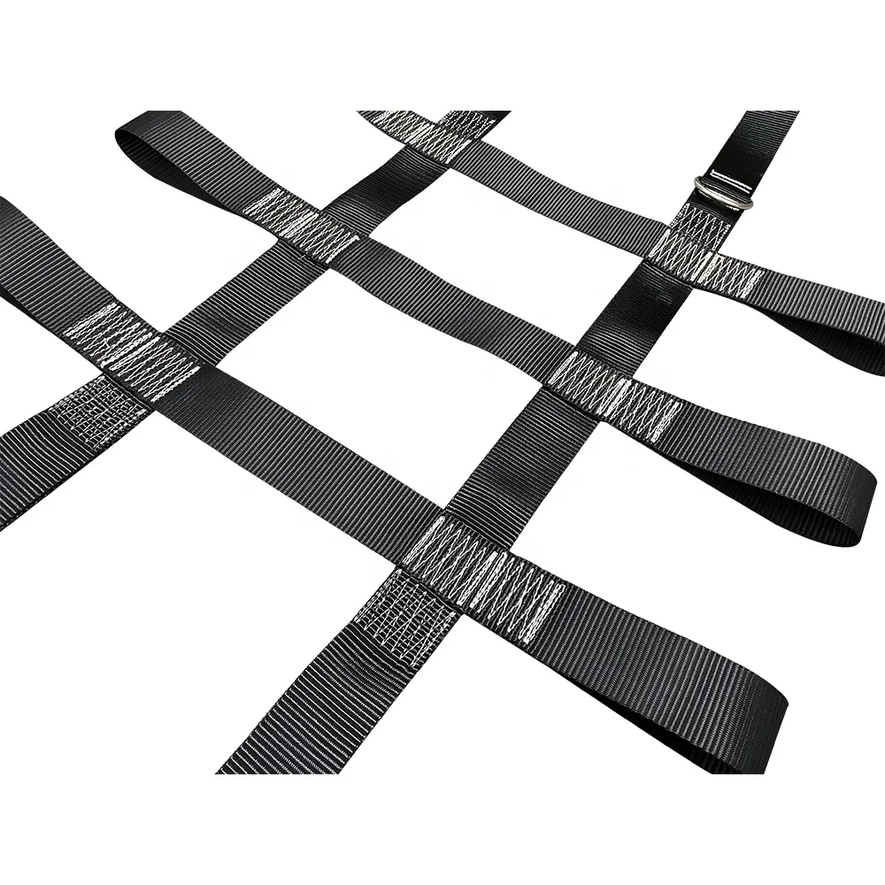 Universal Heavy Duty Park Cargo Control Netting with Ratchets Safety Battle Net for Car Trunk Mesh Hammock Wagon Cargo Net