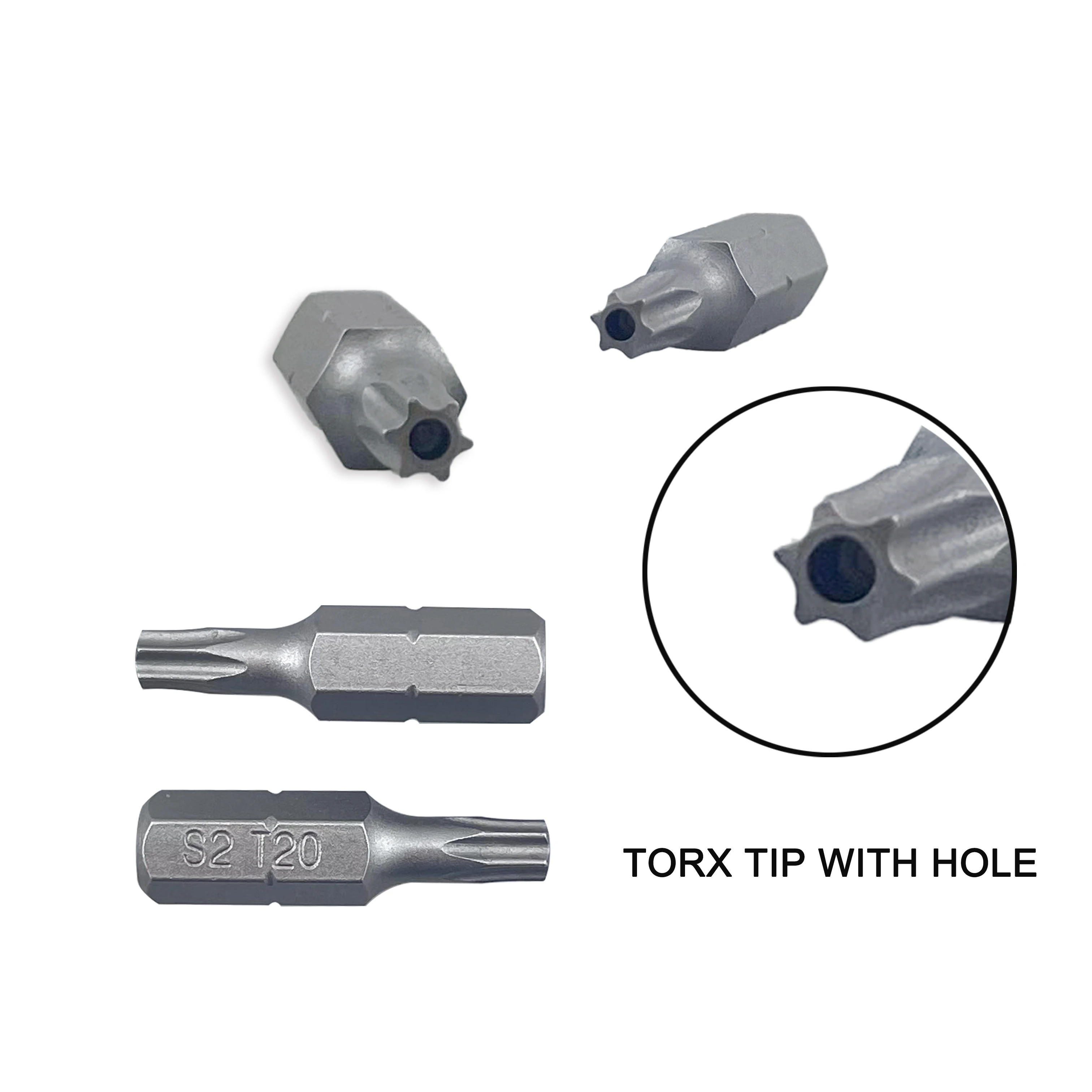 Impact insert Screw Drill bit S2 Torx T20 Strong Magnetic Hexagon Shank Screwdriver Bit T20X25
