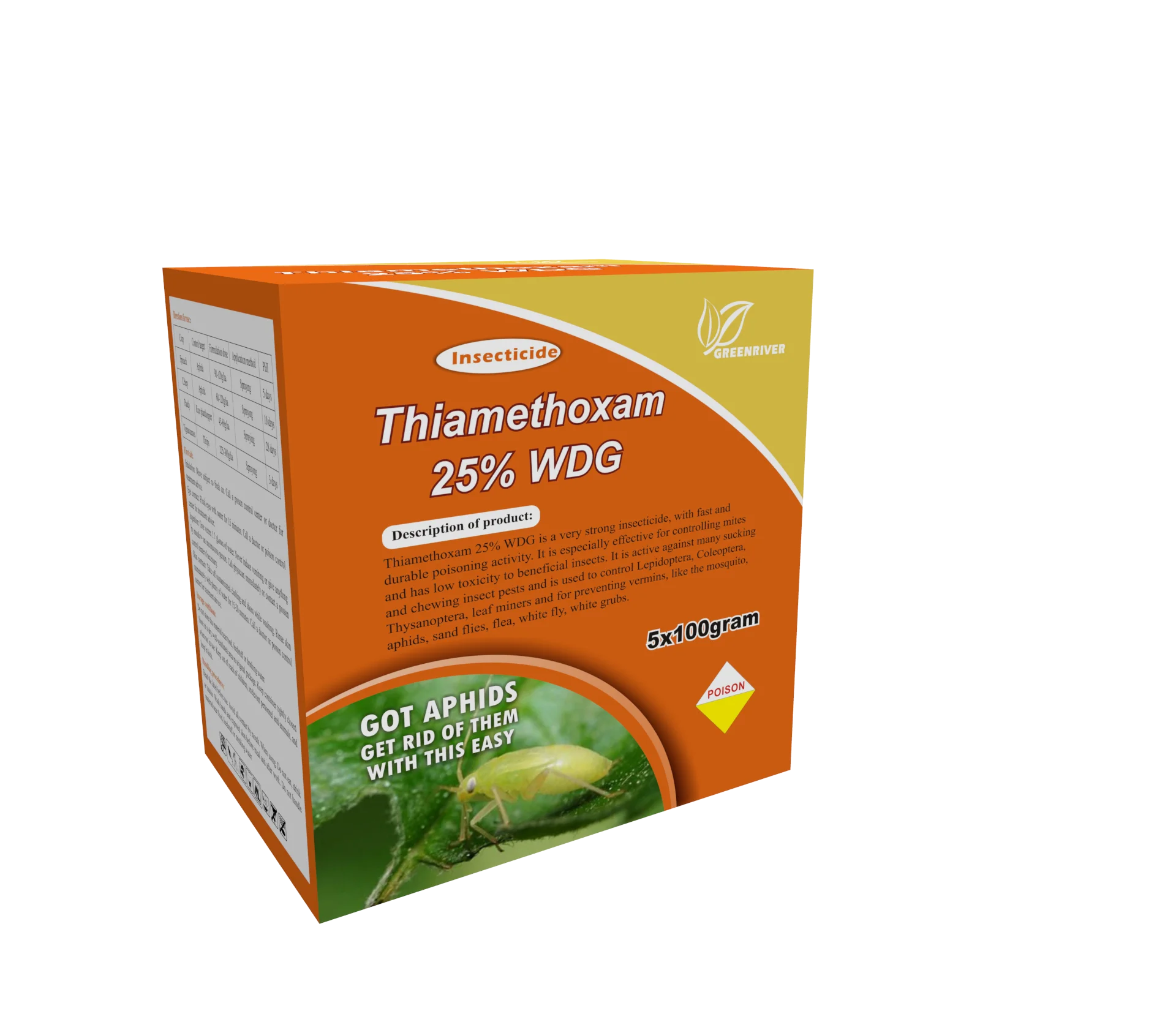 Factory Insecticide Thiamethoxam 95%TC, 75%DF, 25%WDG, 25%WP, 10%WDG