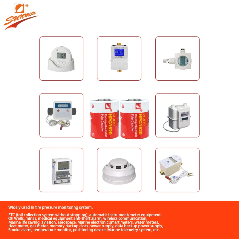 Customized HPC1520 4V Rechargeable battery capacitors For Smart water meter IoT devices