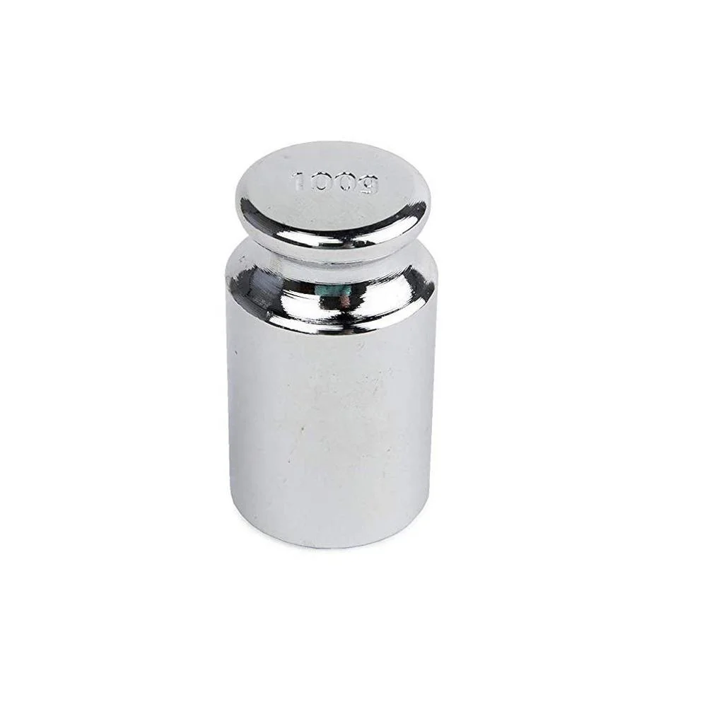 
High Precision Grade Steel Scale Calibration Weight, M1 Class, 100g, Silver 