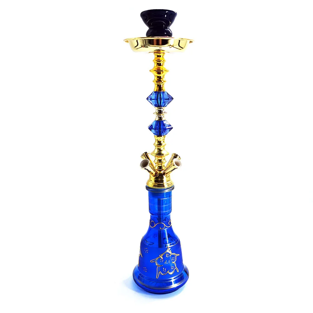 High Quality Classic Smoke Crystal portable cheap sell Large Big shisha hookah With 4 Hose wholesale